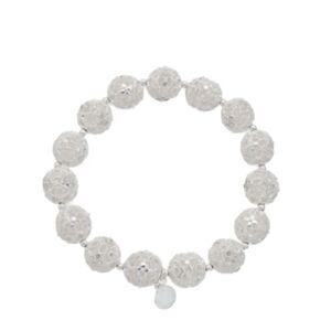 NWT Charter Club Silver-Tone Filigree Ball Stretch Bracelet